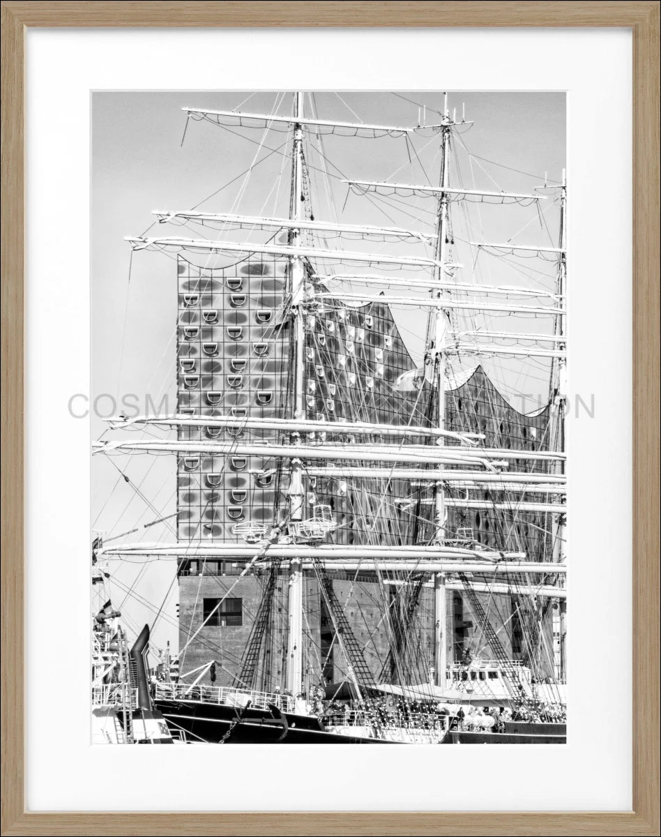 Poster mit Rahmen Hamburg Hafen ’Elphi’ HH18 - Wandbilder