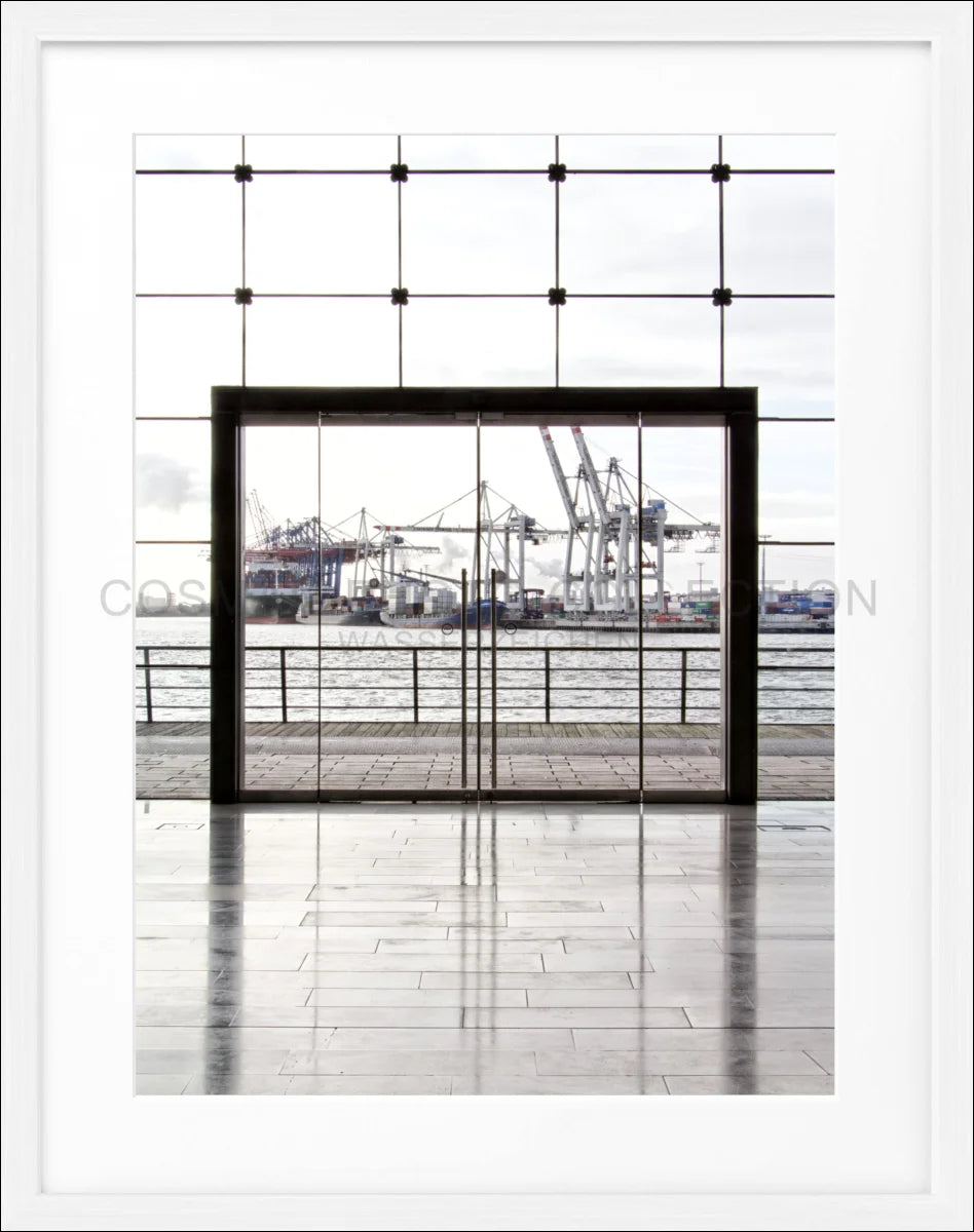 Poster mit Rahmen Hamburg Hafen HH33 - Wandbilder