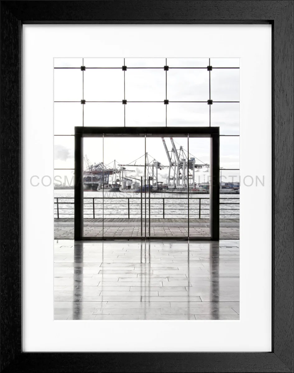 Poster mit Rahmen Hamburg Hafen HH33 - Wandbilder