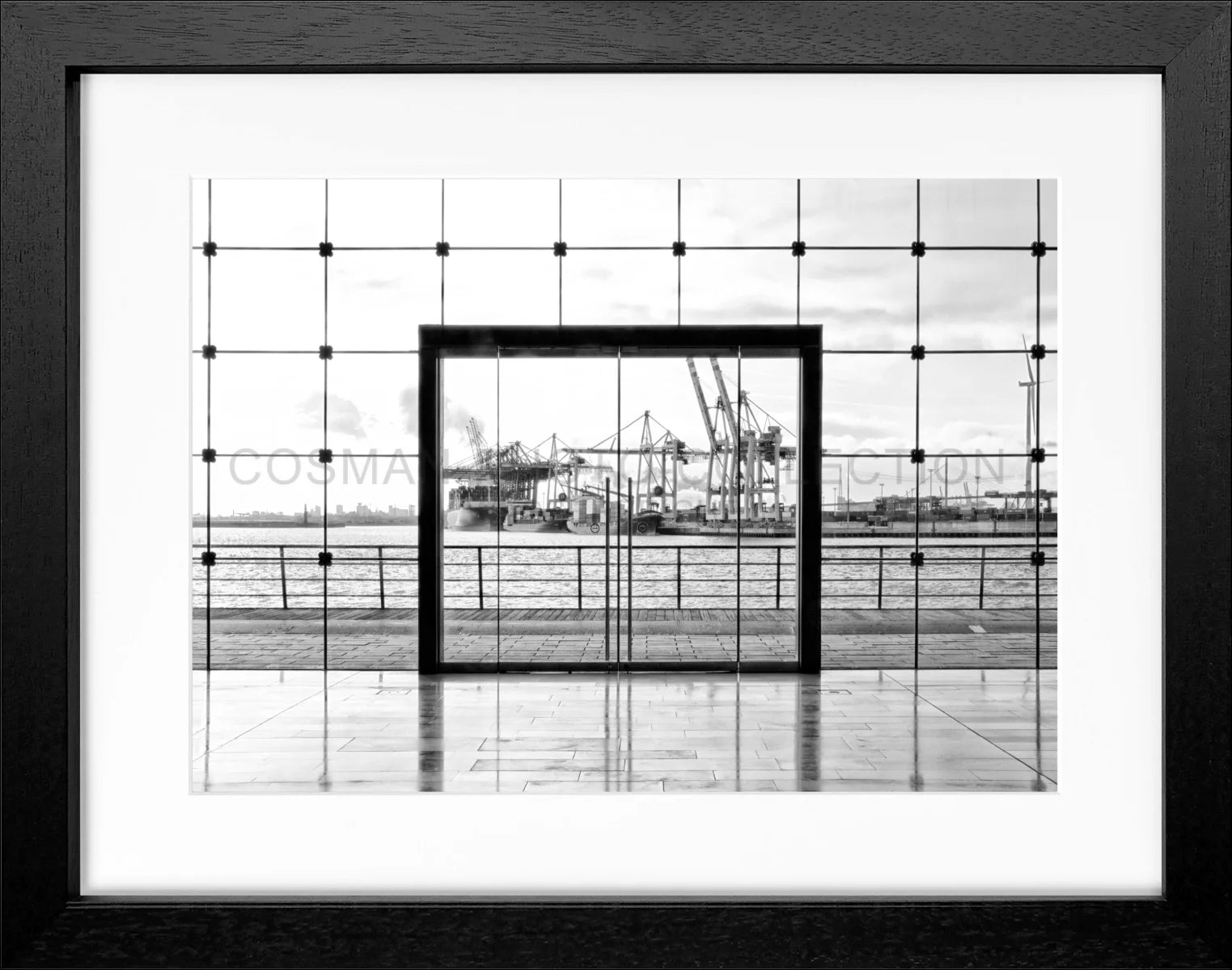 Poster mit Rahmen Hamburg Hafen HH33A - Wandbilder