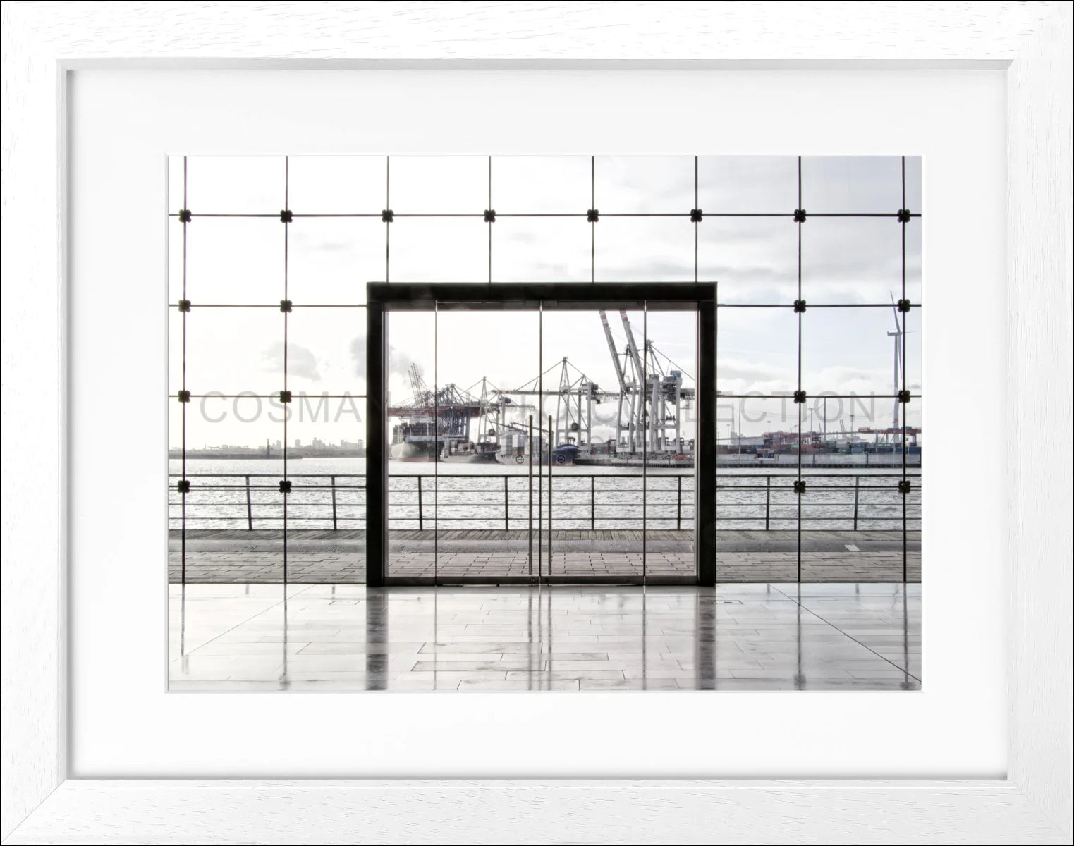 Poster mit Rahmen Hamburg Hafen HH33A - Wandbilder