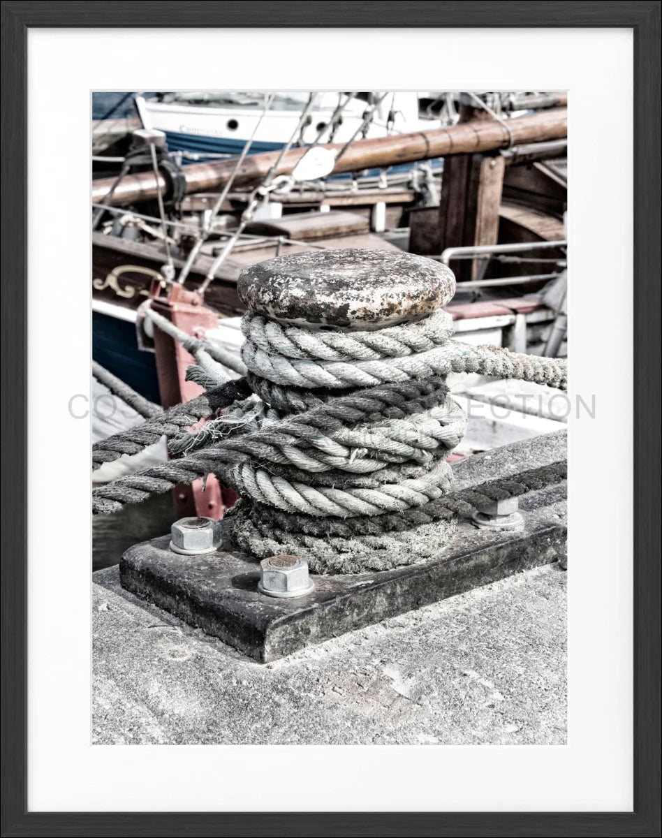 Poster mit Rahmen Hamburg Hafen ’Poller’ HH05J - Wandbilder