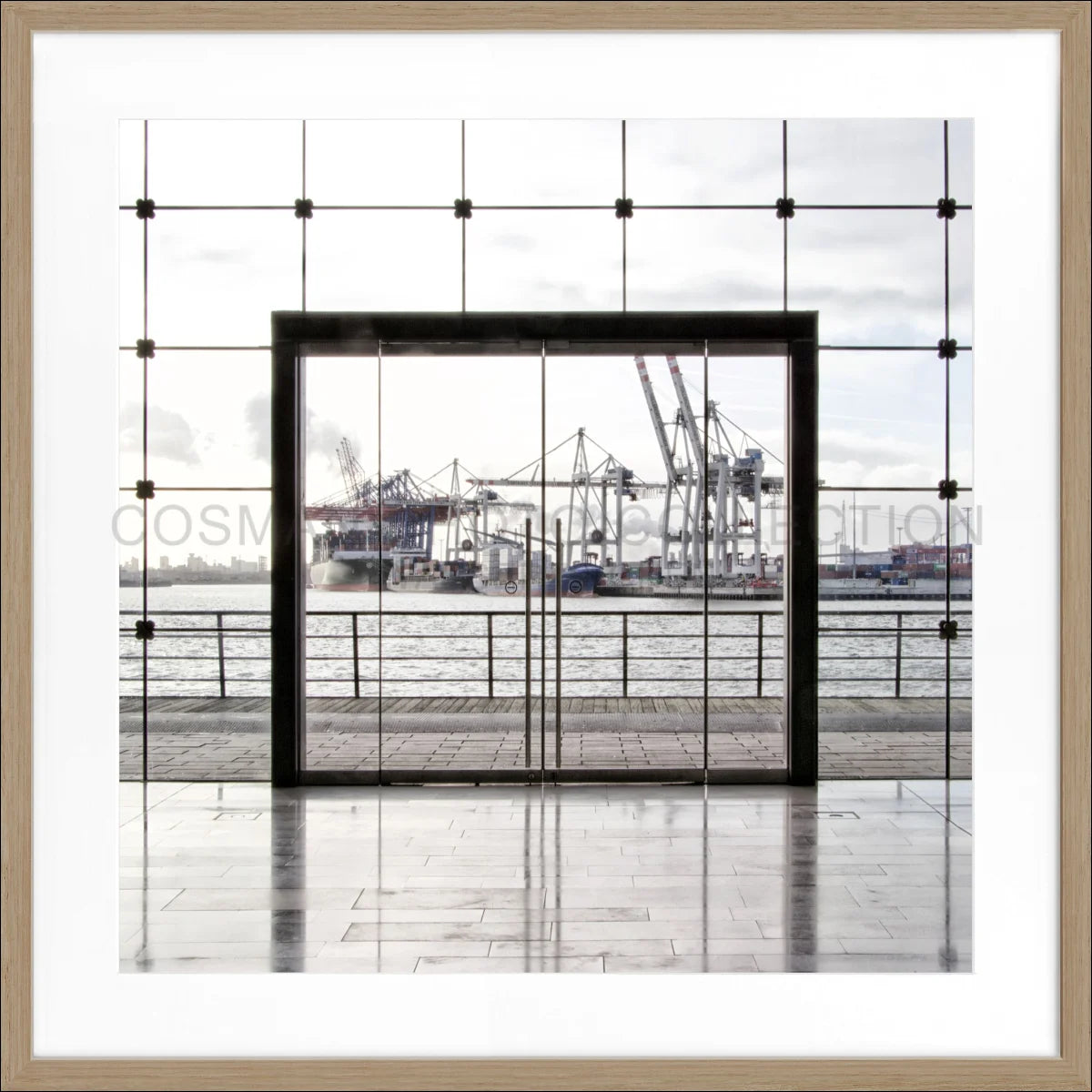 Poster mit Rahmen Hamburg HH33AQ - Wandbilder