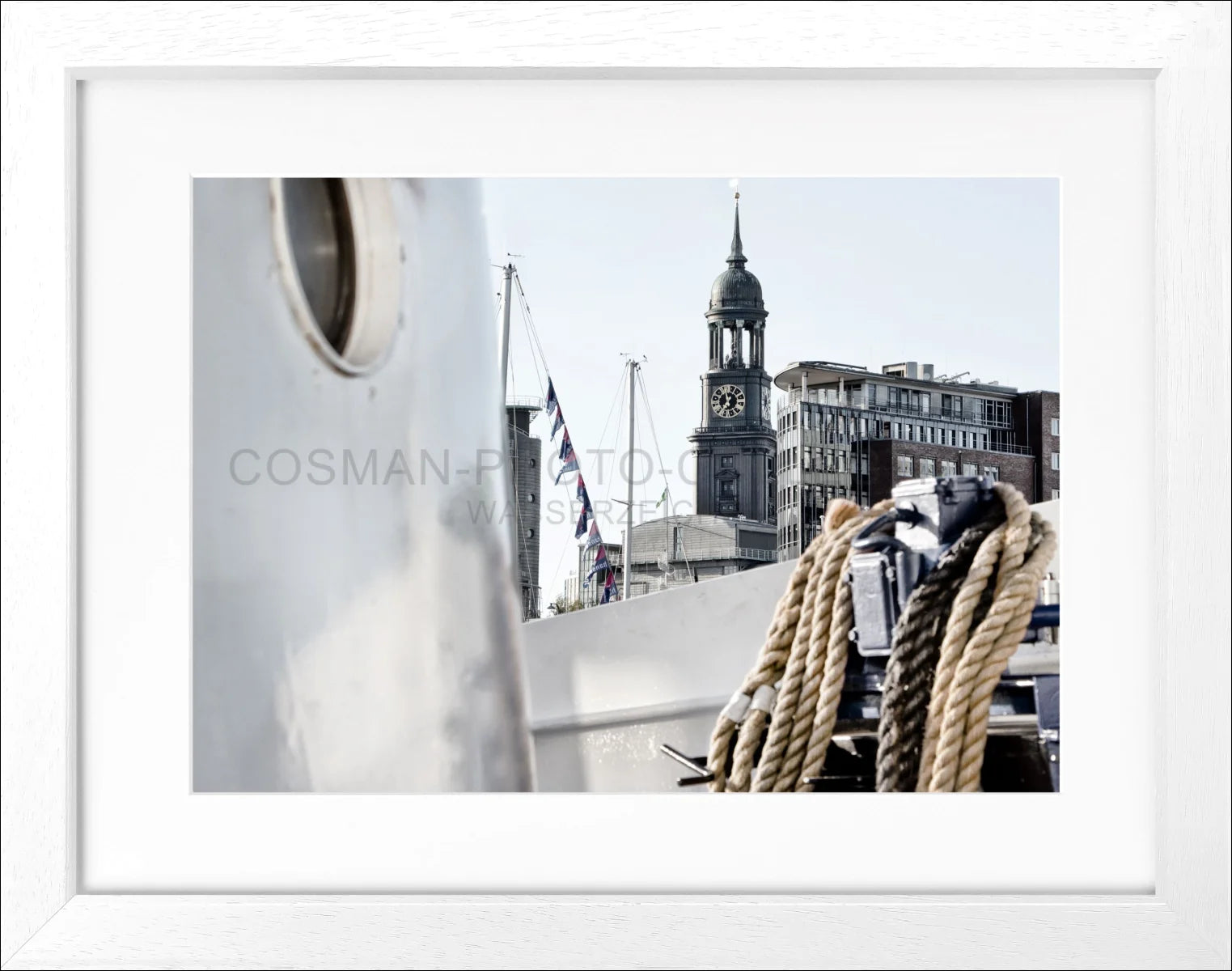 Poster mit Rahmen Hamburg ’Michel’ HH19 - Wandbilder