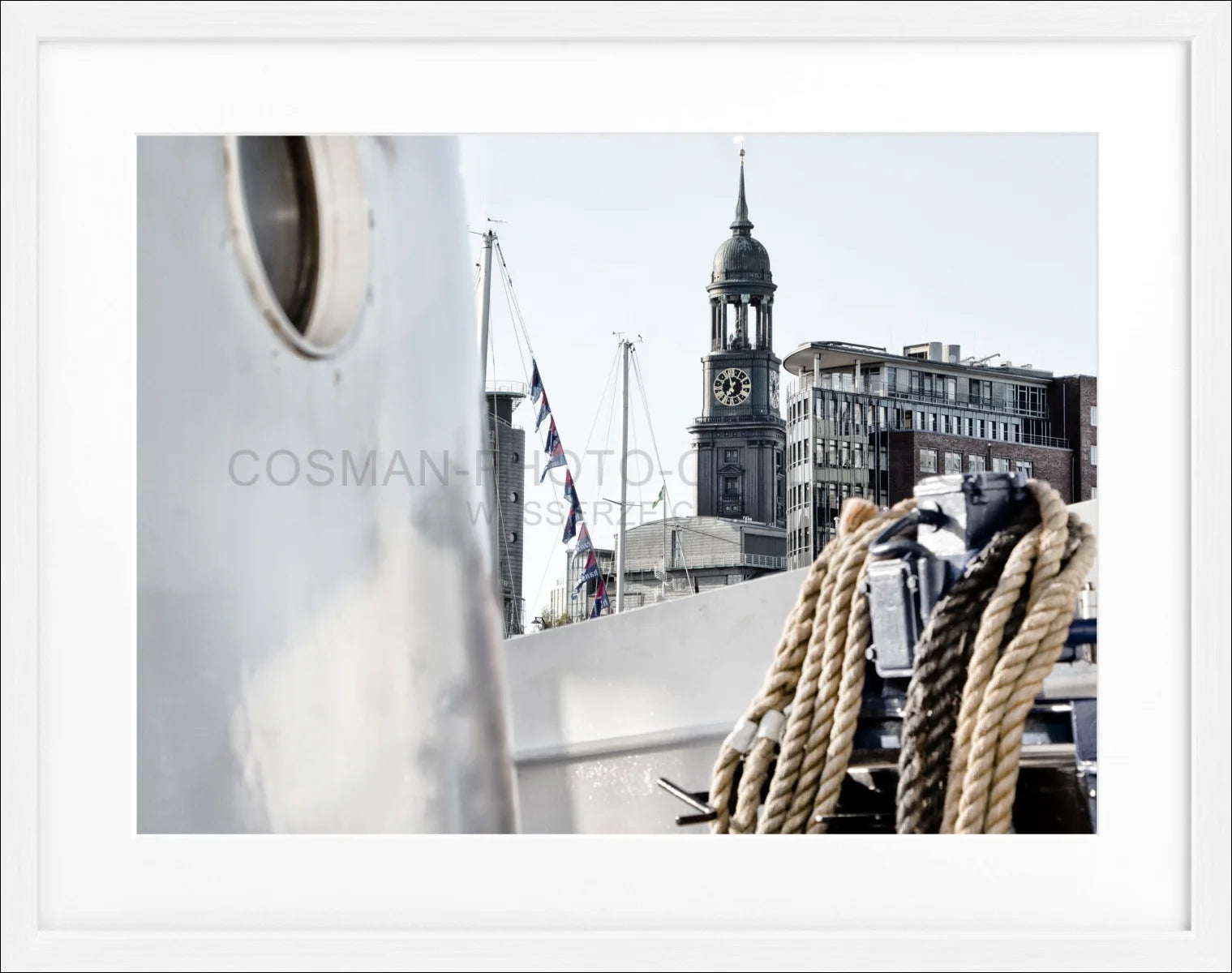 Poster mit Rahmen Hamburg ’Michel’ HH19 - Wandbilder