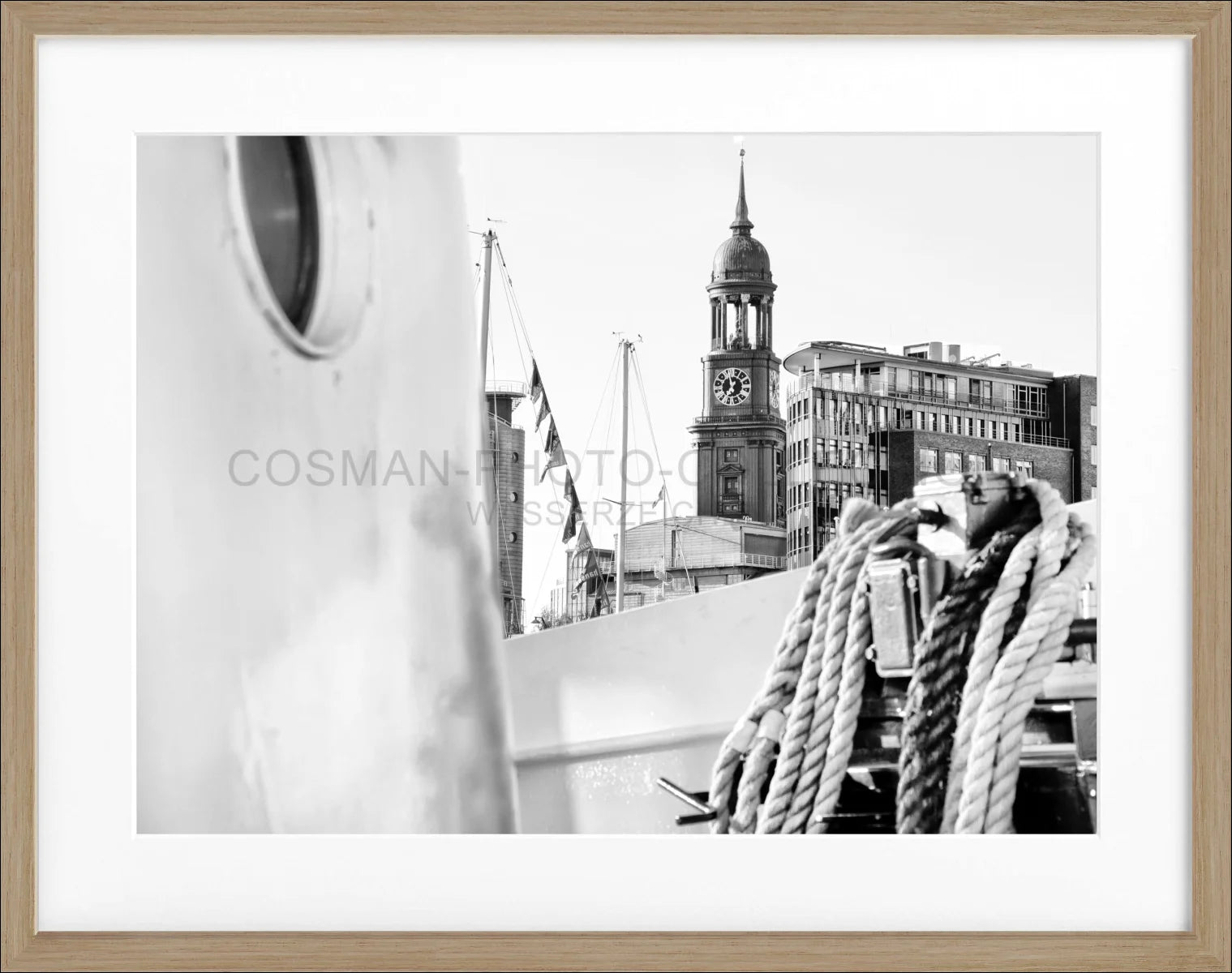 Poster mit Rahmen Hamburg ’Michel’ HH19 - Wandbilder