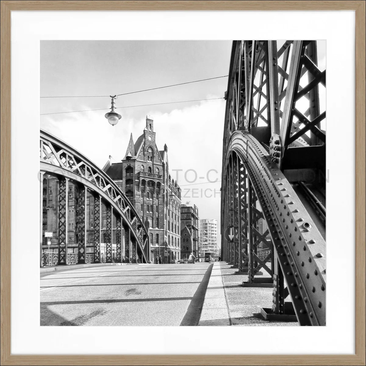 Poster mit Rahmen Hamburg ’Speicherstadt’ HH29Q - Wandbilder