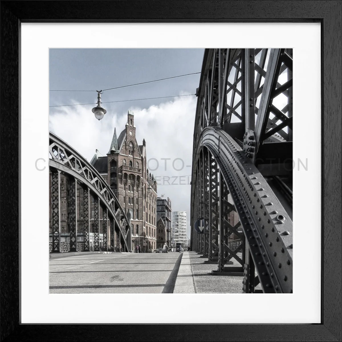 Poster mit Rahmen Hamburg ’Speicherstadt’ HH29Q - Wandbilder
