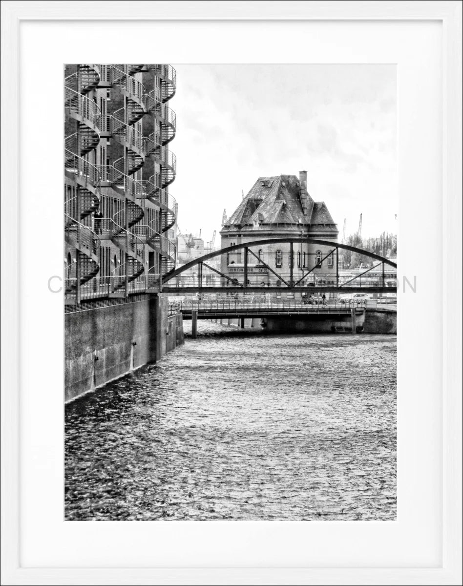 Poster mit Rahmen Hamburg ’Speicherstadt’ HH46C - Wandbilder