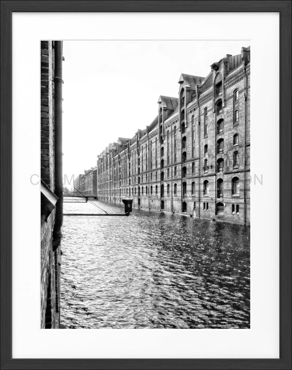 Poster mit Rahmen Hamburg ’Speicherstadt’ HH46E - Wandbilder