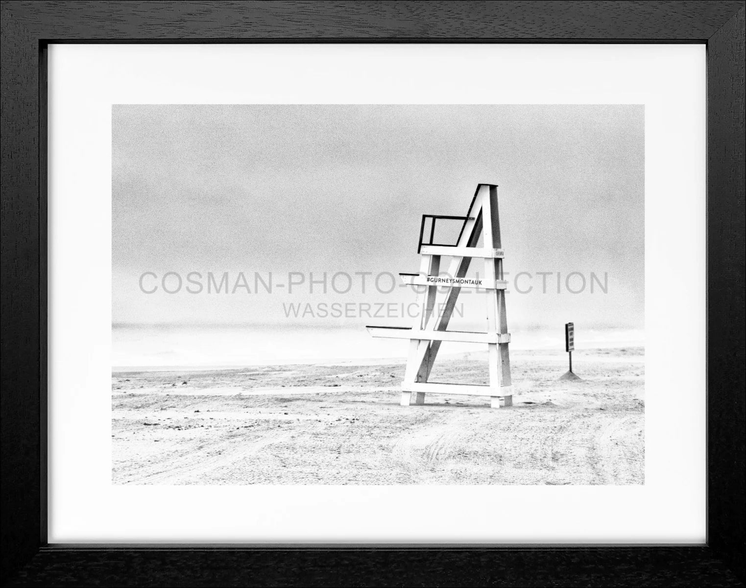 Poster mit Rahmen Hamptons Long Island ’Beach’ HM27A