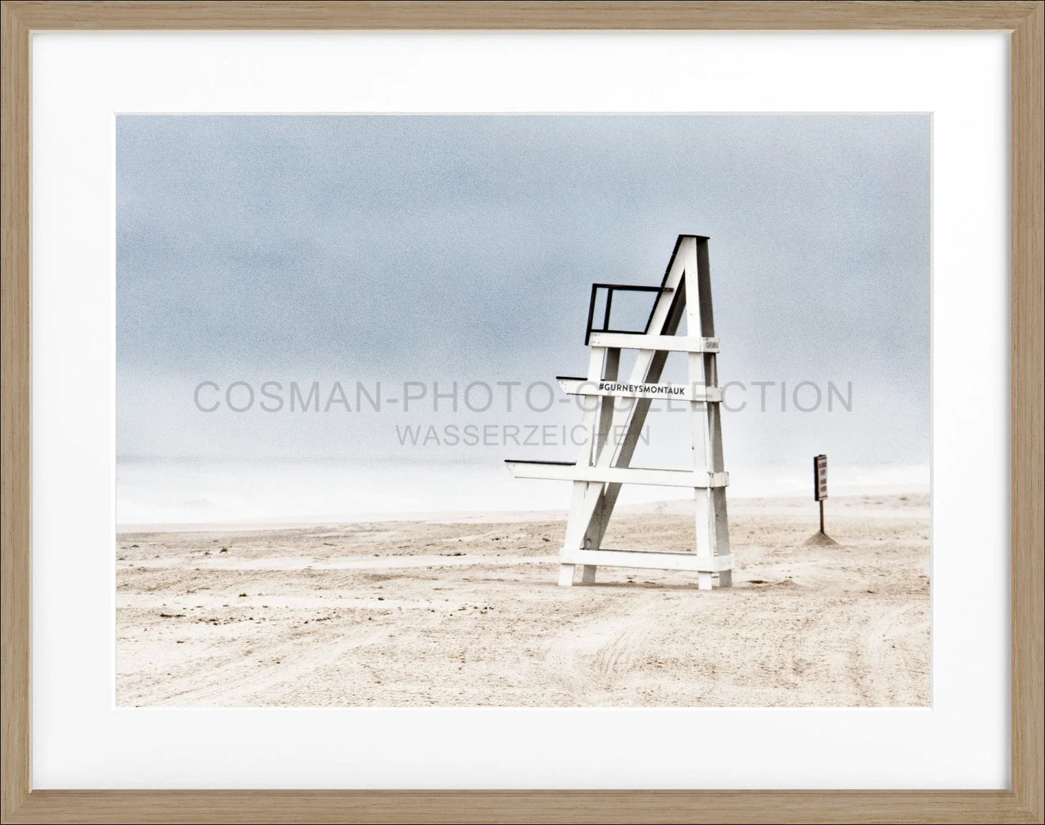Poster mit Rahmen Hamptons Long Island ’Beach’ HM27A