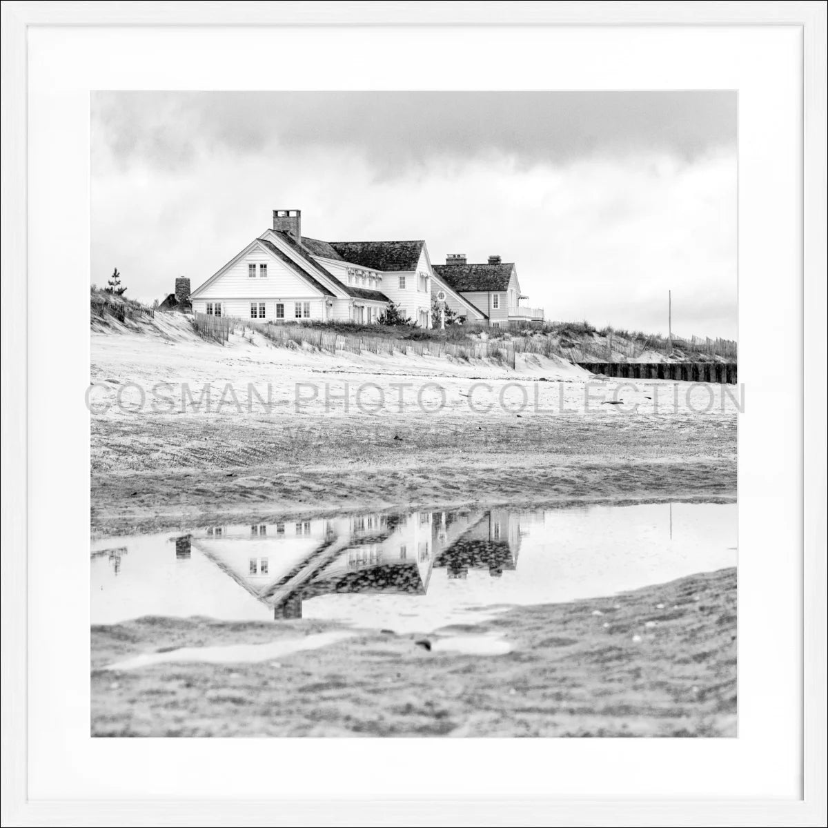 Poster mit Rahmen Hamptons Long Island ’Beach House’ HM19BQ