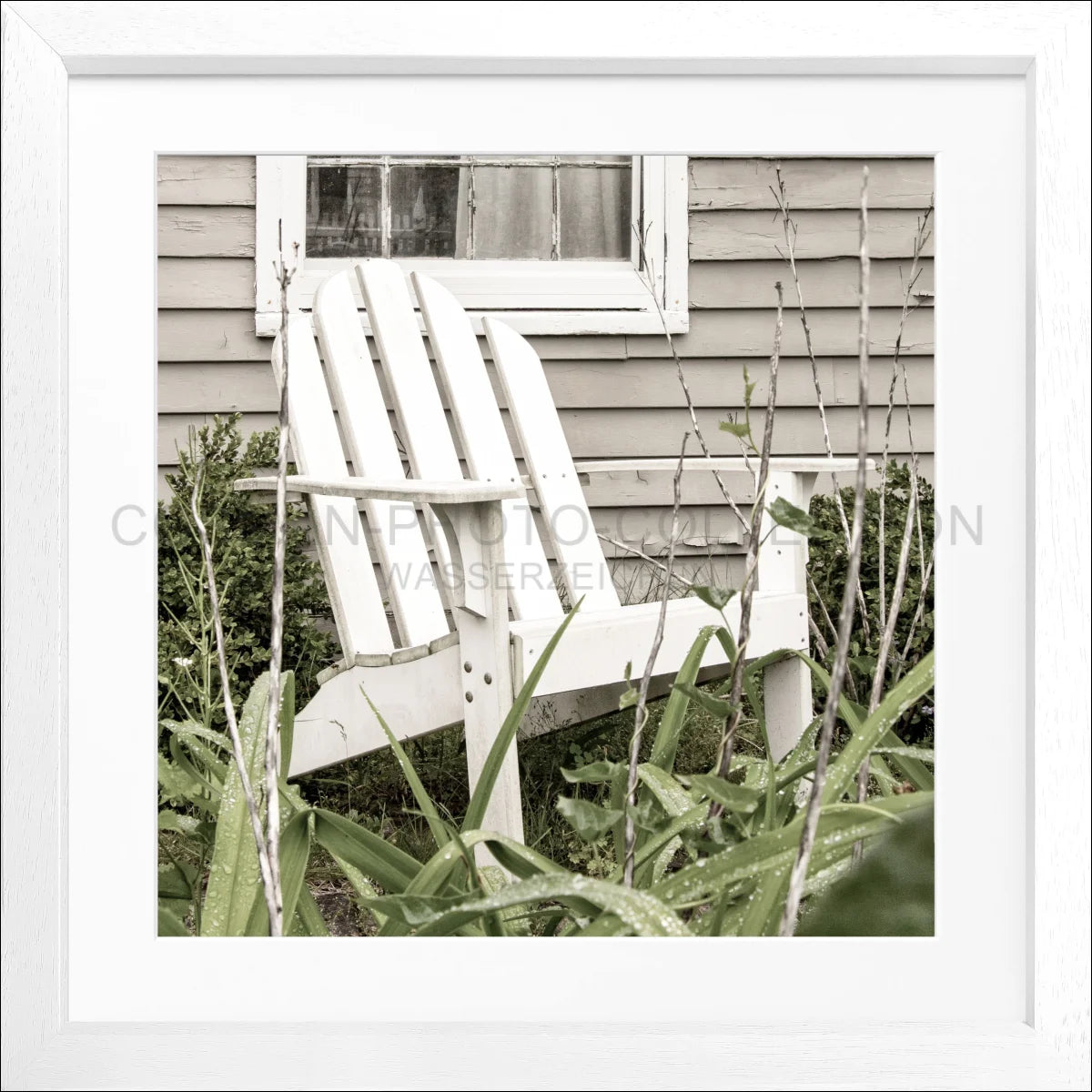 Poster mit Rahmen Hamptons Long Island ’Deckchair’ HM14Q