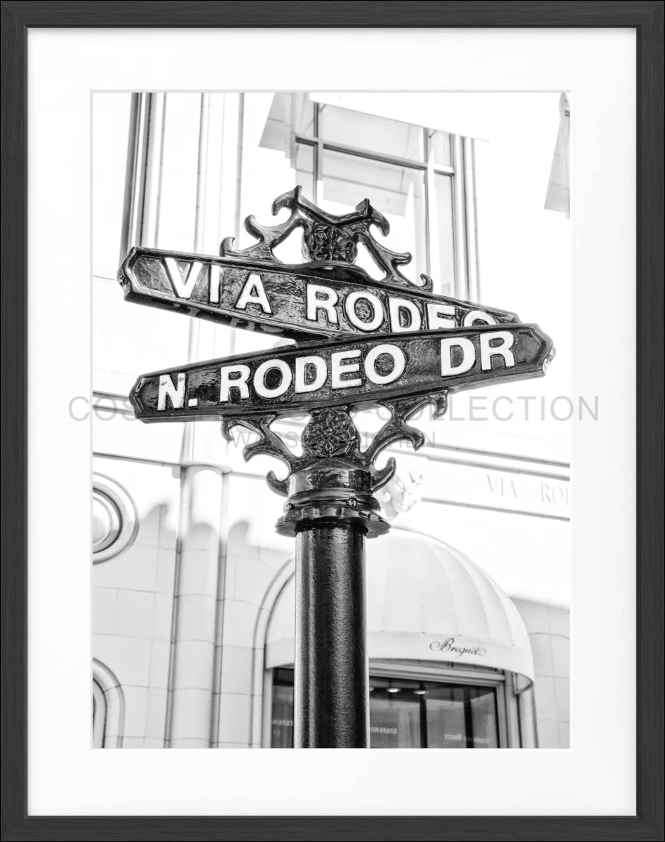 Poster mit Rahmen Kalifornien Beverly Hills ’Rodeo Drive’