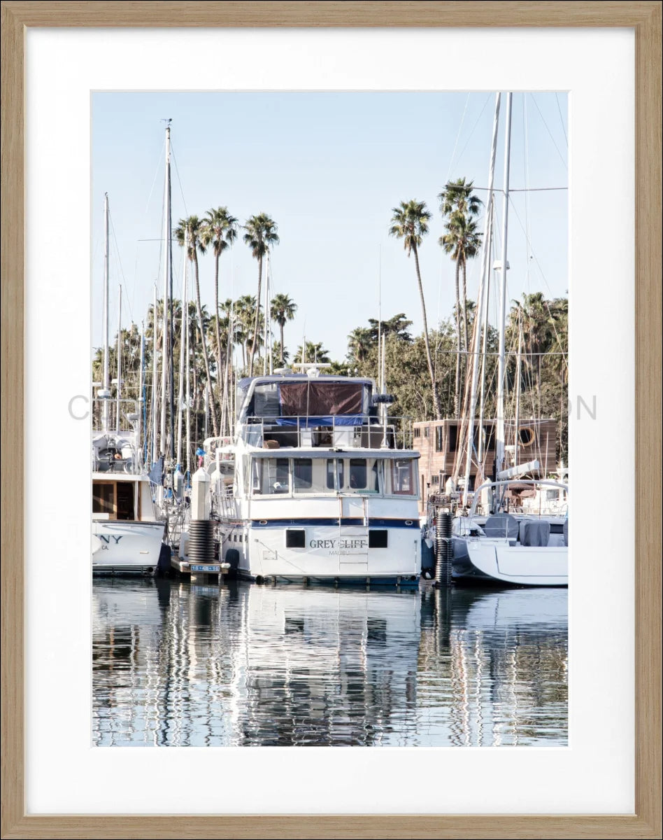 Poster mit Rahmen Kalifornien ’Boat’ K33 - Wandbilder