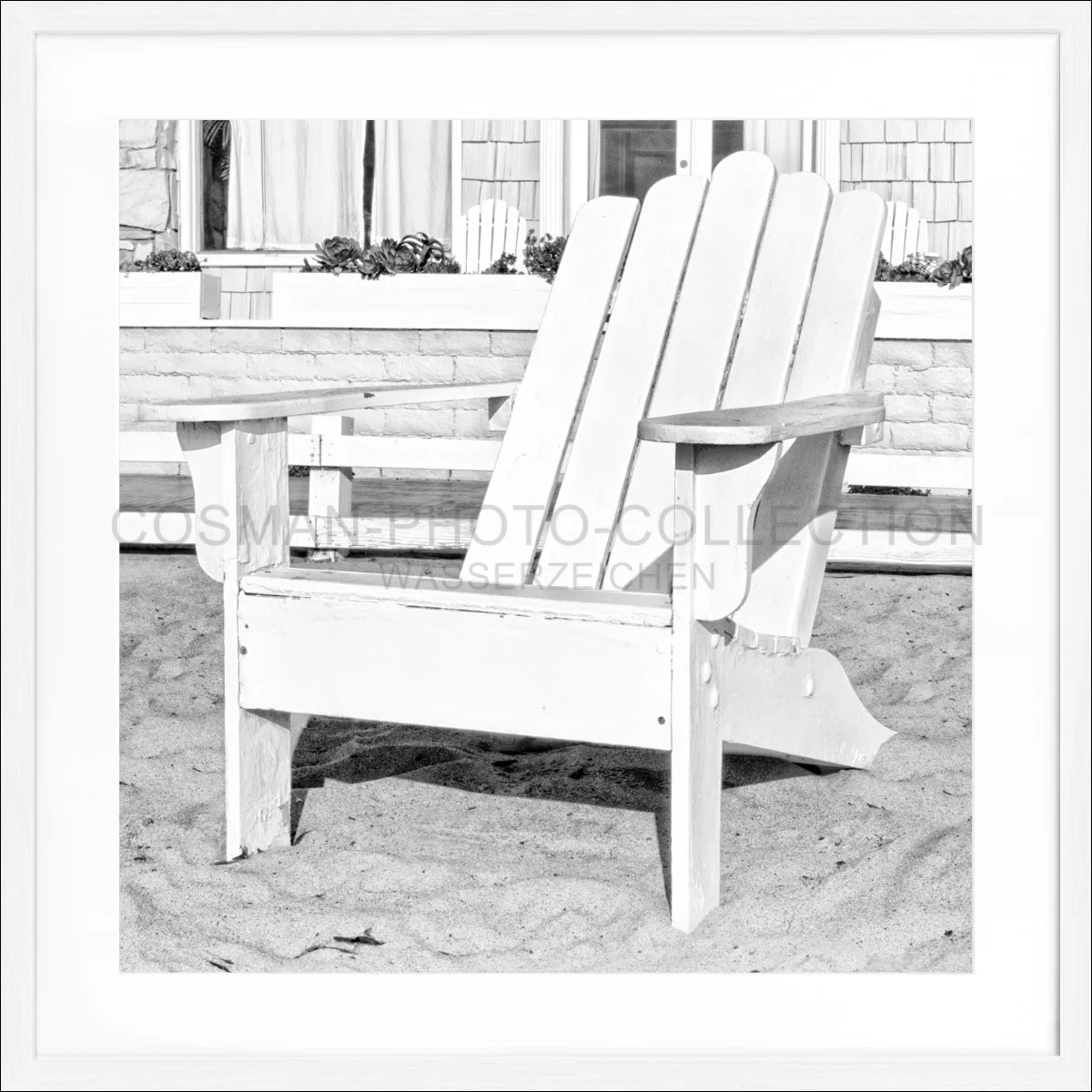 Poster mit Rahmen Kalifornien ’Deckchair’ K182Q - Wandbilder