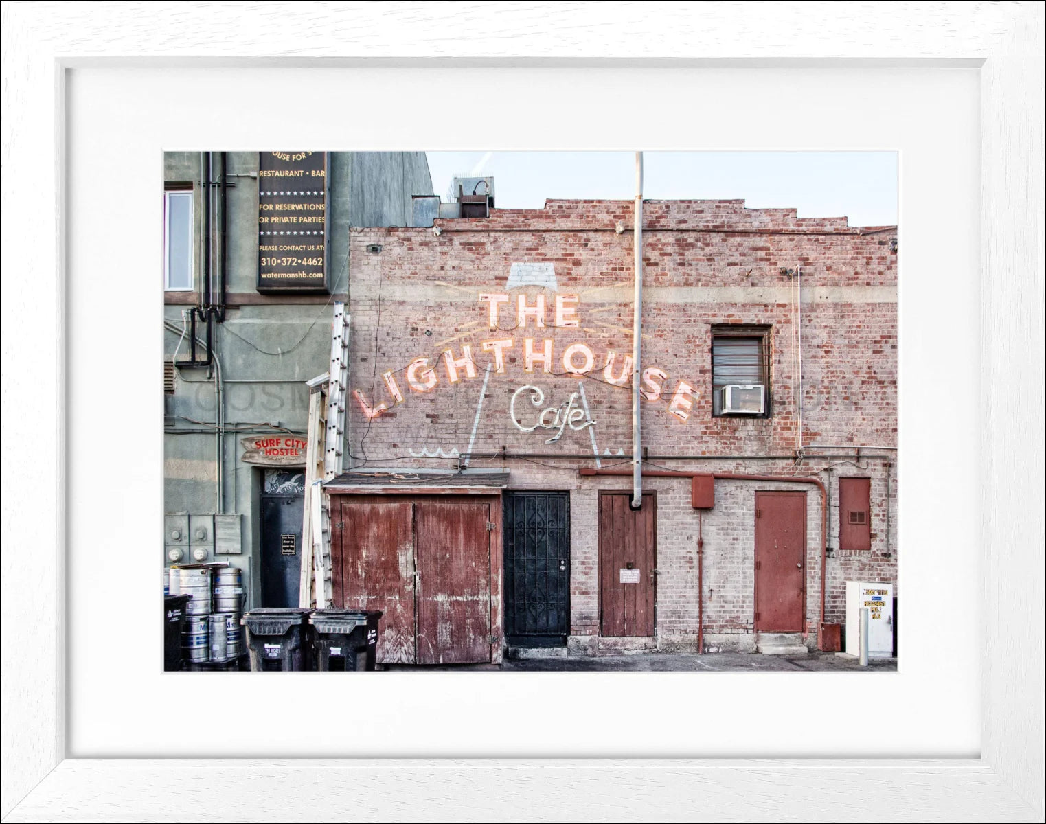 Poster mit Rahmen Kalifornien ’Hermosa Beach’ K160