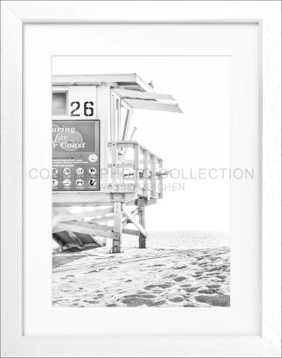 Poster mit Rahmen Kalifornien ’Lifeguard’ K126 - Wandbilder