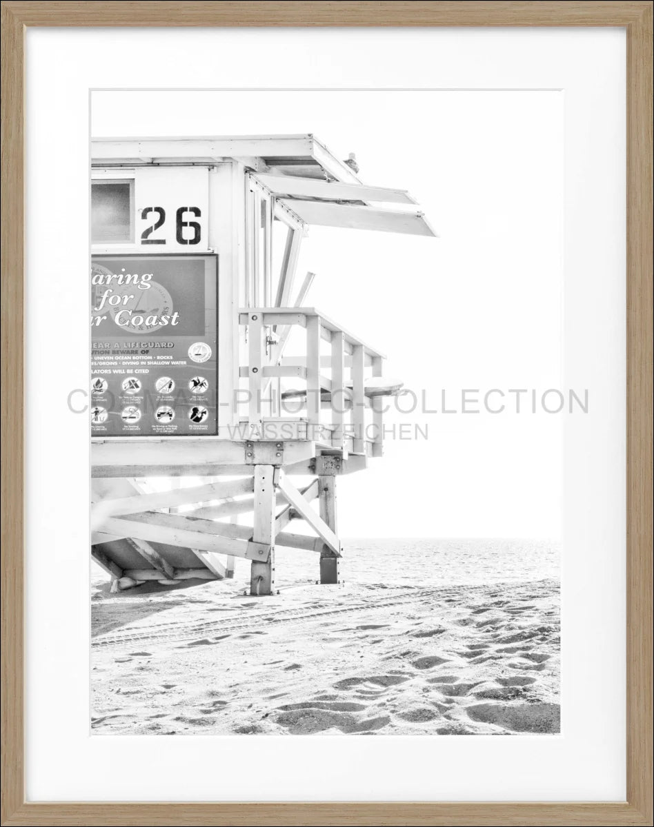 Poster mit Rahmen Kalifornien ’Lifeguard’ K126 - Wandbilder