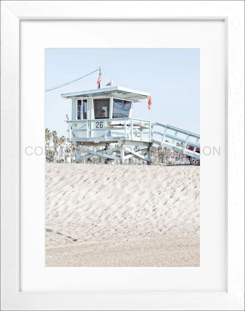 Poster mit Rahmen Kalifornien ’Lifeguard’ K127 - Wandbilder