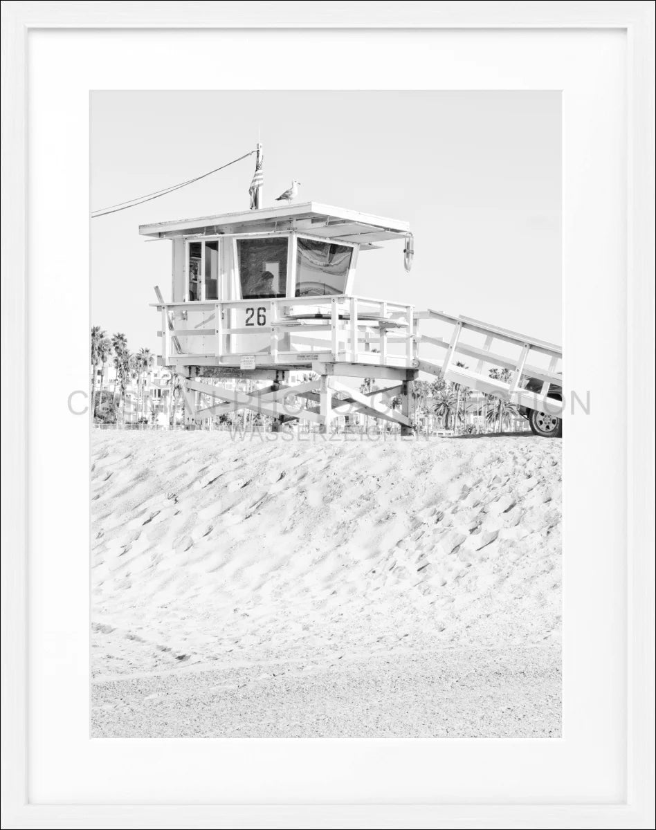 Poster mit Rahmen Kalifornien ’Lifeguard’ K127 - Wandbilder