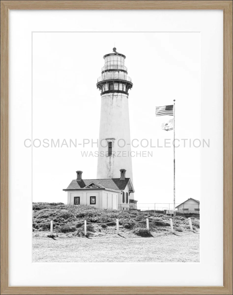 Poster mit Rahmen Kalifornien ’Lighthouse’ L03 - Wandbilder