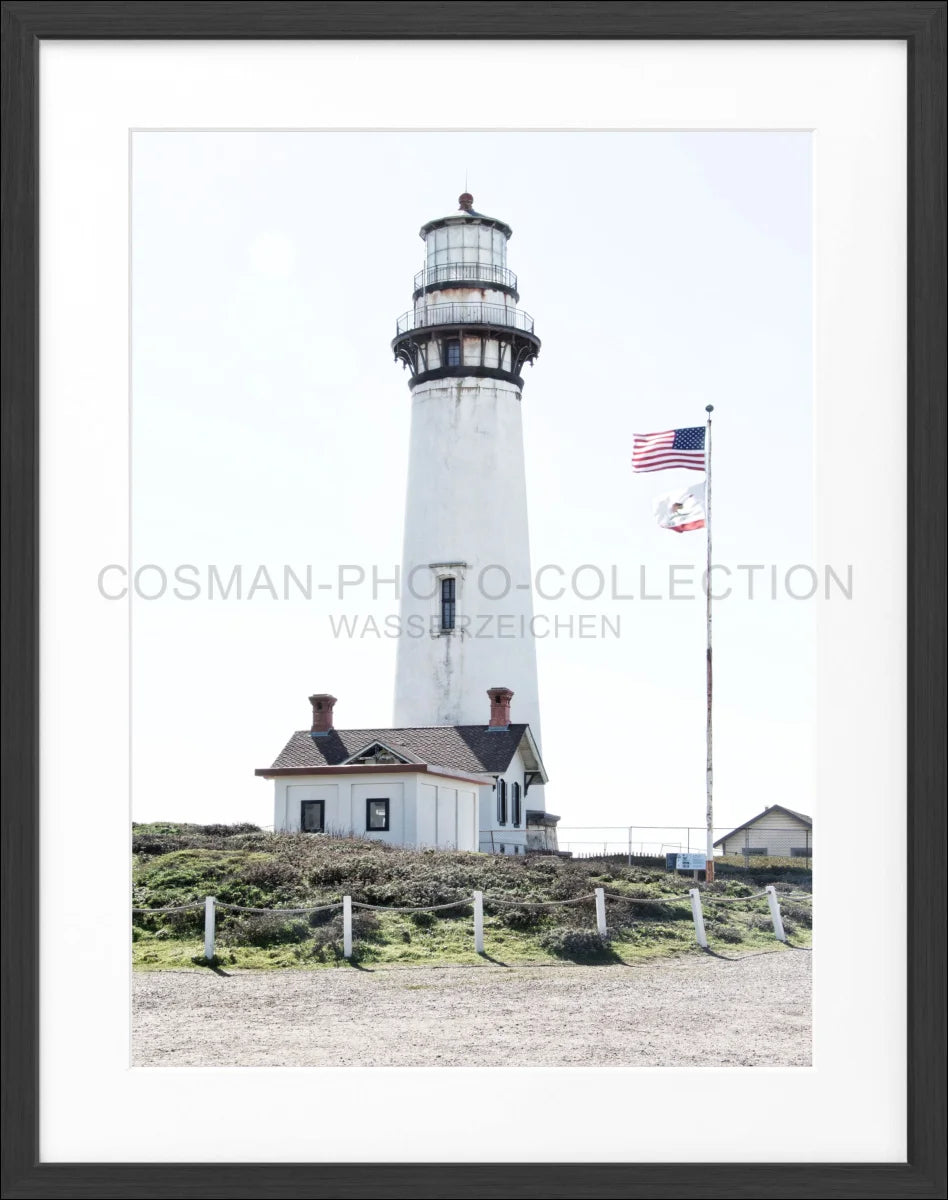 Poster mit Rahmen Kalifornien ’Lighthouse’ L03 - Wandbilder