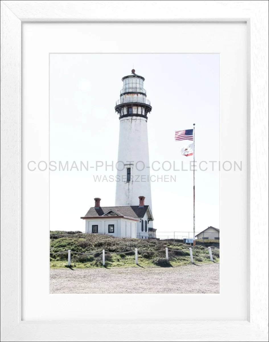 Poster mit Rahmen Kalifornien ’Lighthouse’ L03 - Wandbilder
