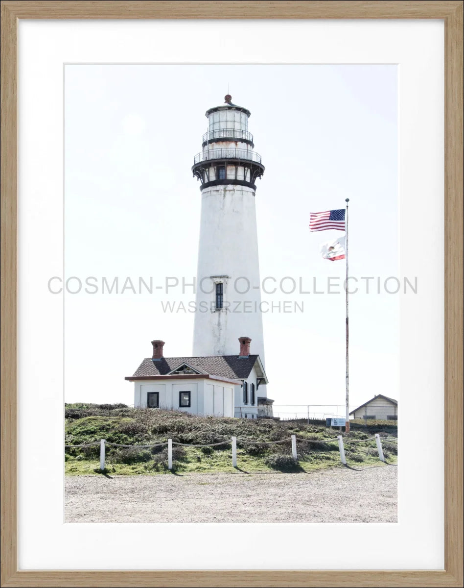 Poster mit Rahmen Kalifornien ’Lighthouse’ L03 - Wandbilder