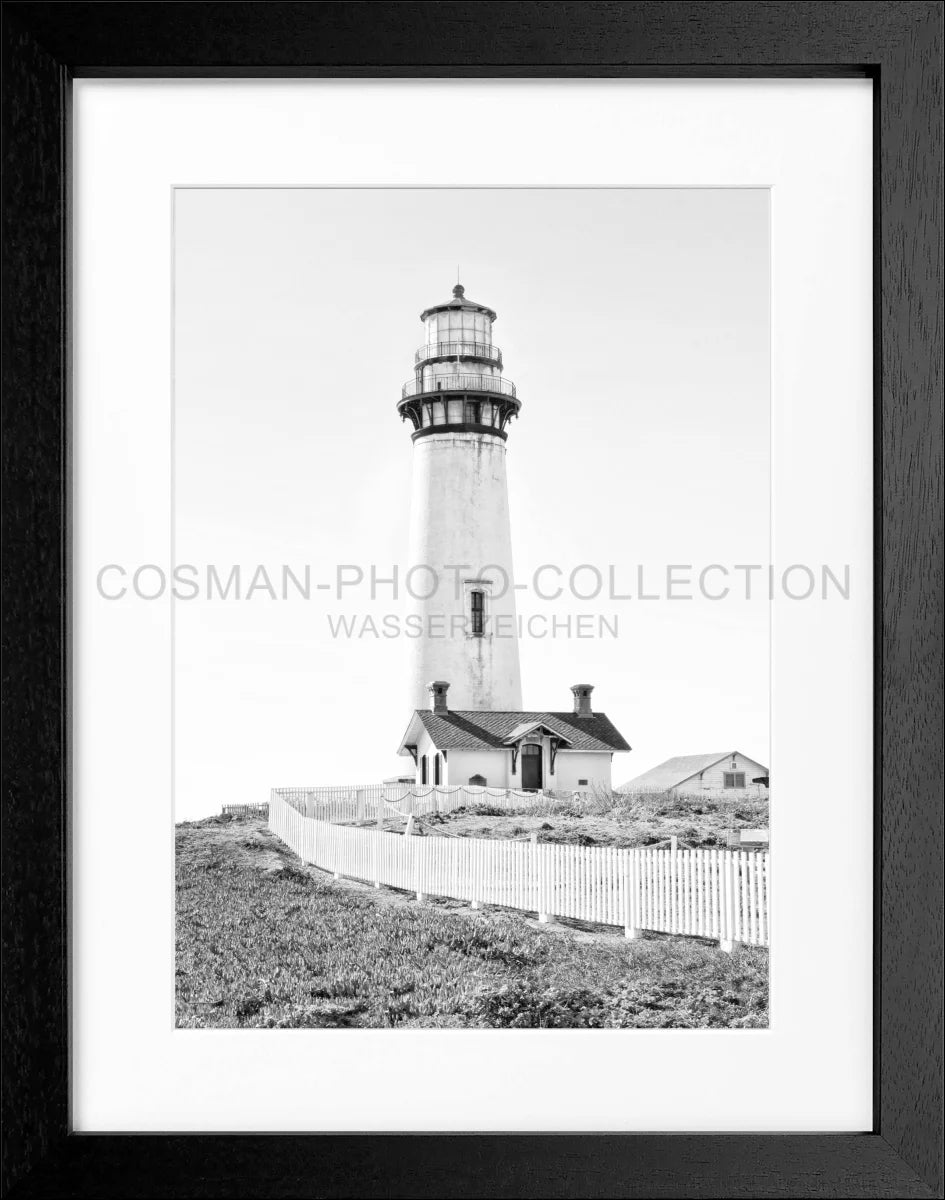 Poster mit Rahmen Kalifornien ’Lighthouse Pigeon Point’ L05
