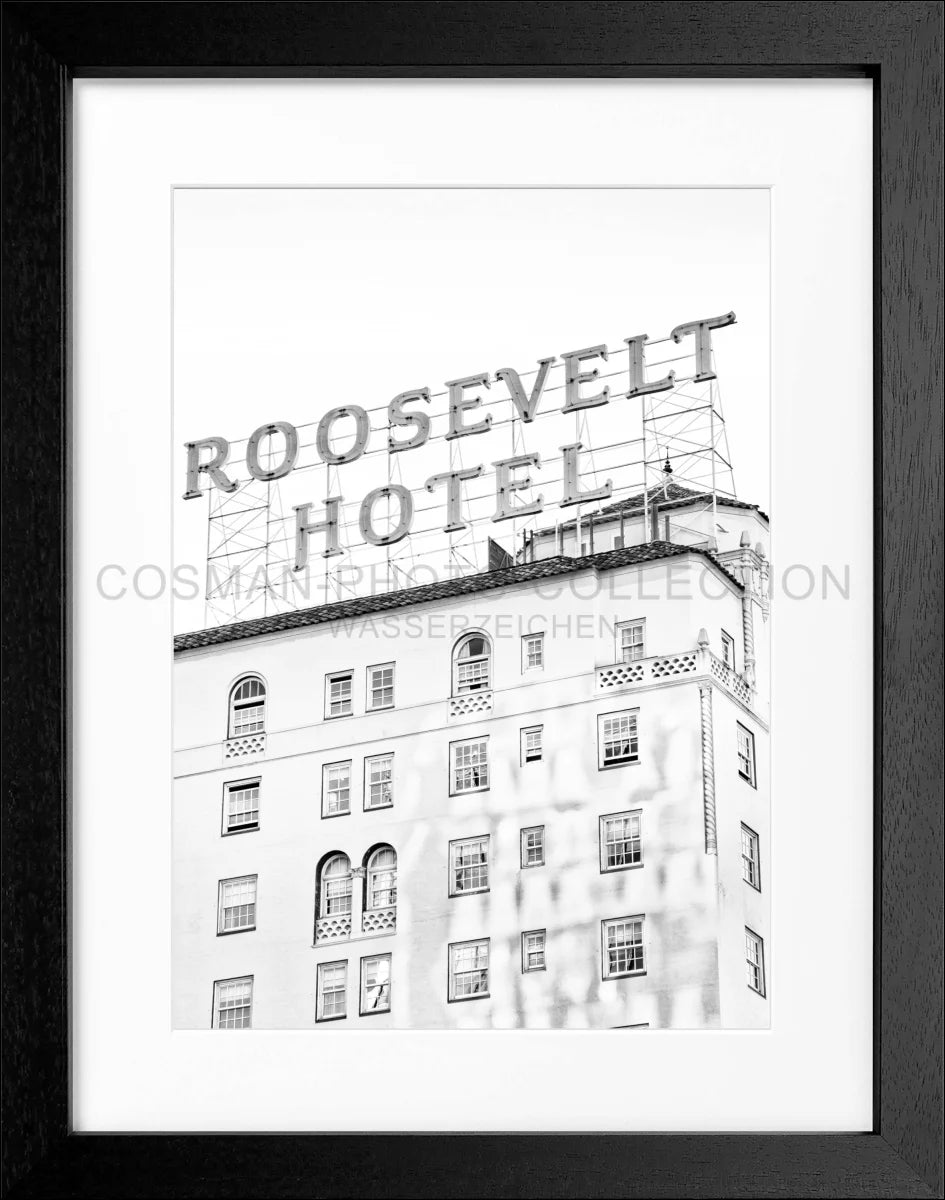 Poster mit Rahmen Kalifornien Los Angeles ’Roosevelt Hotel’