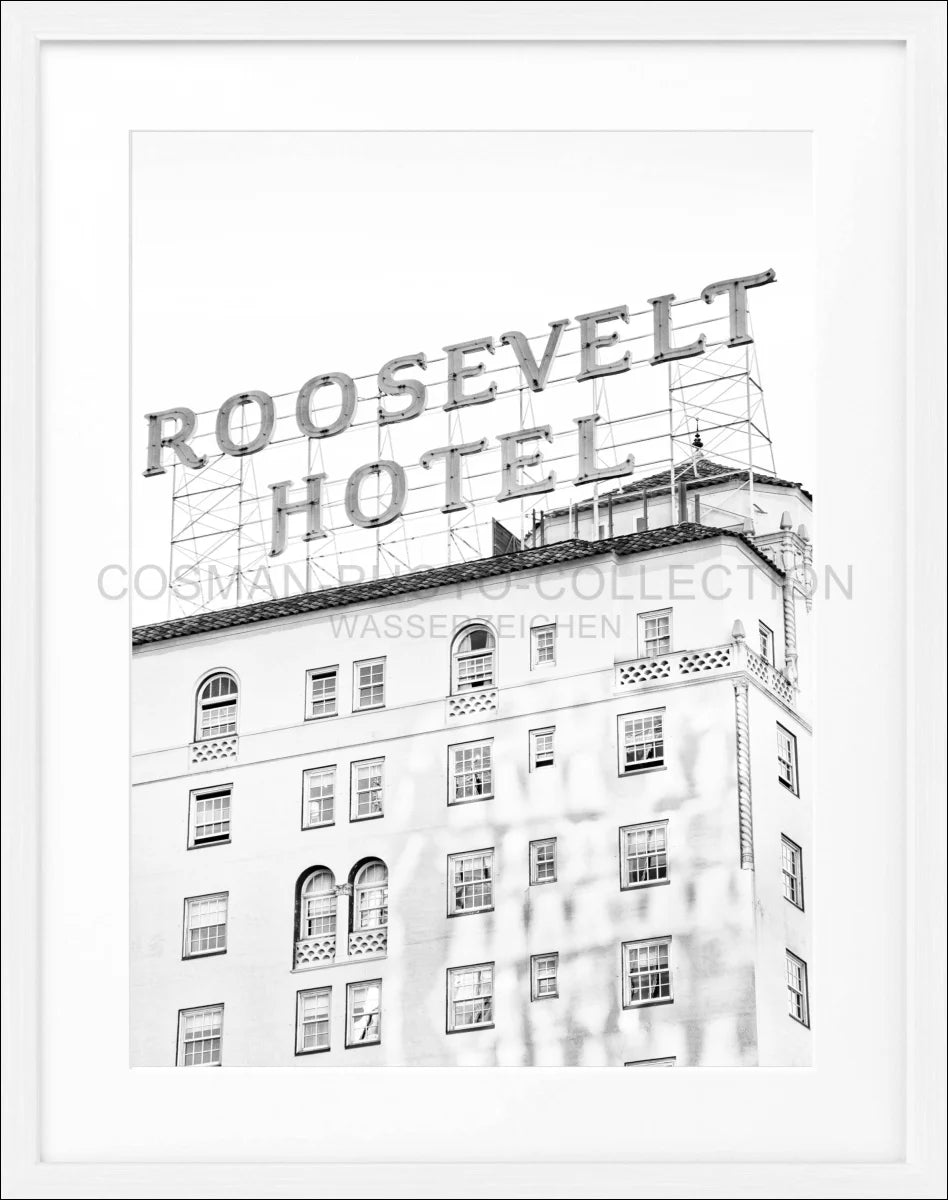 Poster mit Rahmen Kalifornien Los Angeles ’Roosevelt Hotel’