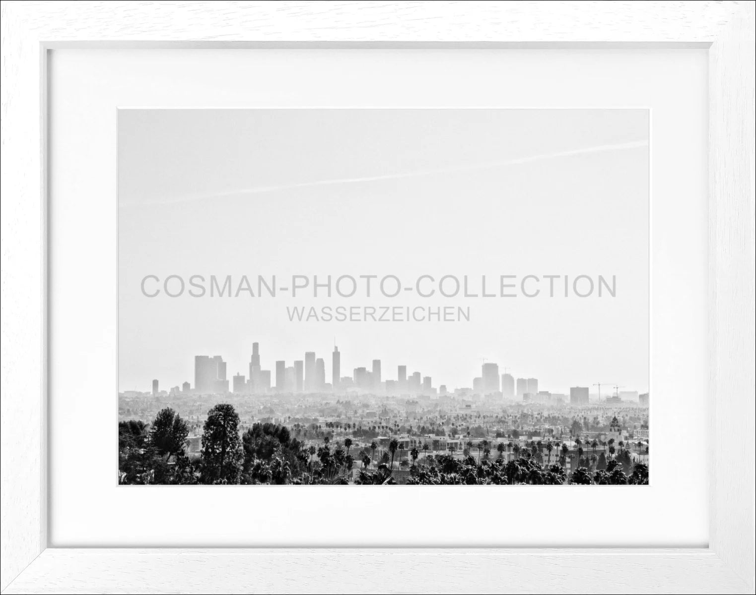 Poster mit Rahmen Kalifornien Los Angeles ’Skyline’ HW10