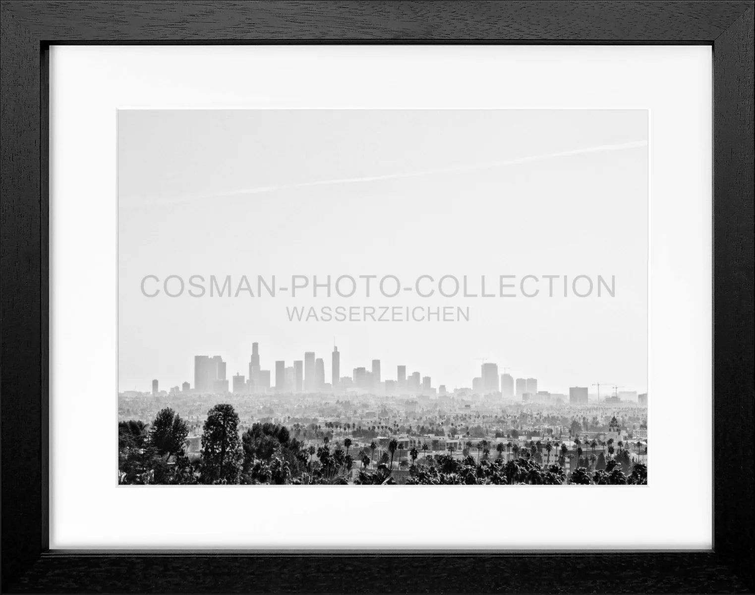 Poster mit Rahmen Kalifornien Los Angeles ’Skyline’ HW10
