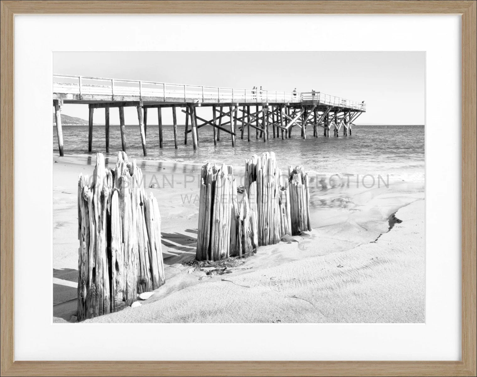 Poster mit Rahmen Kalifornien Malibu Beach K65 - Wandbilder