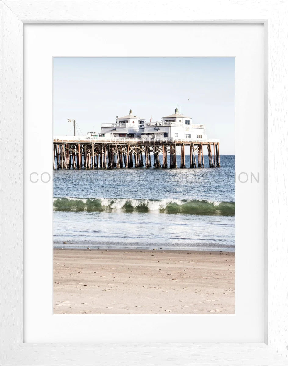 Poster mit Rahmen Kalifornien Malibu Beach ’Pier’ K87