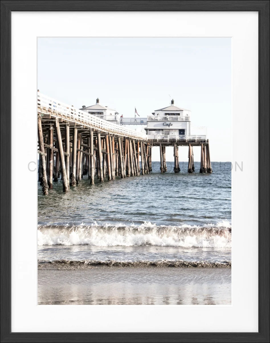 Poster mit Rahmen Kalifornien Malibu Beach ’Pier’ K90