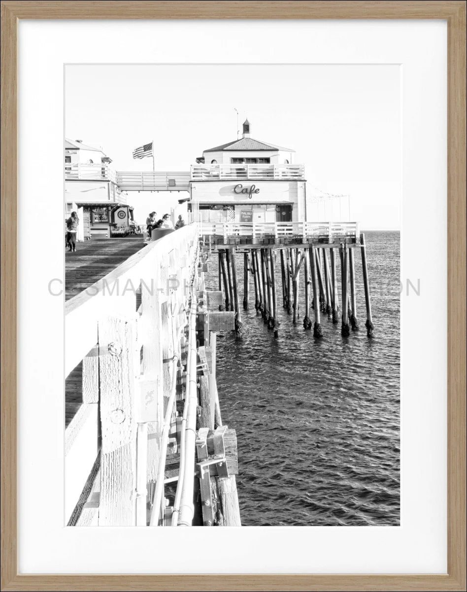 Poster mit Rahmen Kalifornien Malibu Beach ’Pier’ K96