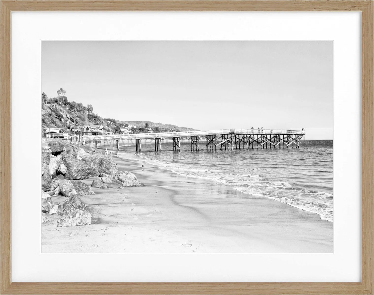 Poster mit Rahmen Kalifornien Malibu ’Pier’ K71 - Wandbilder