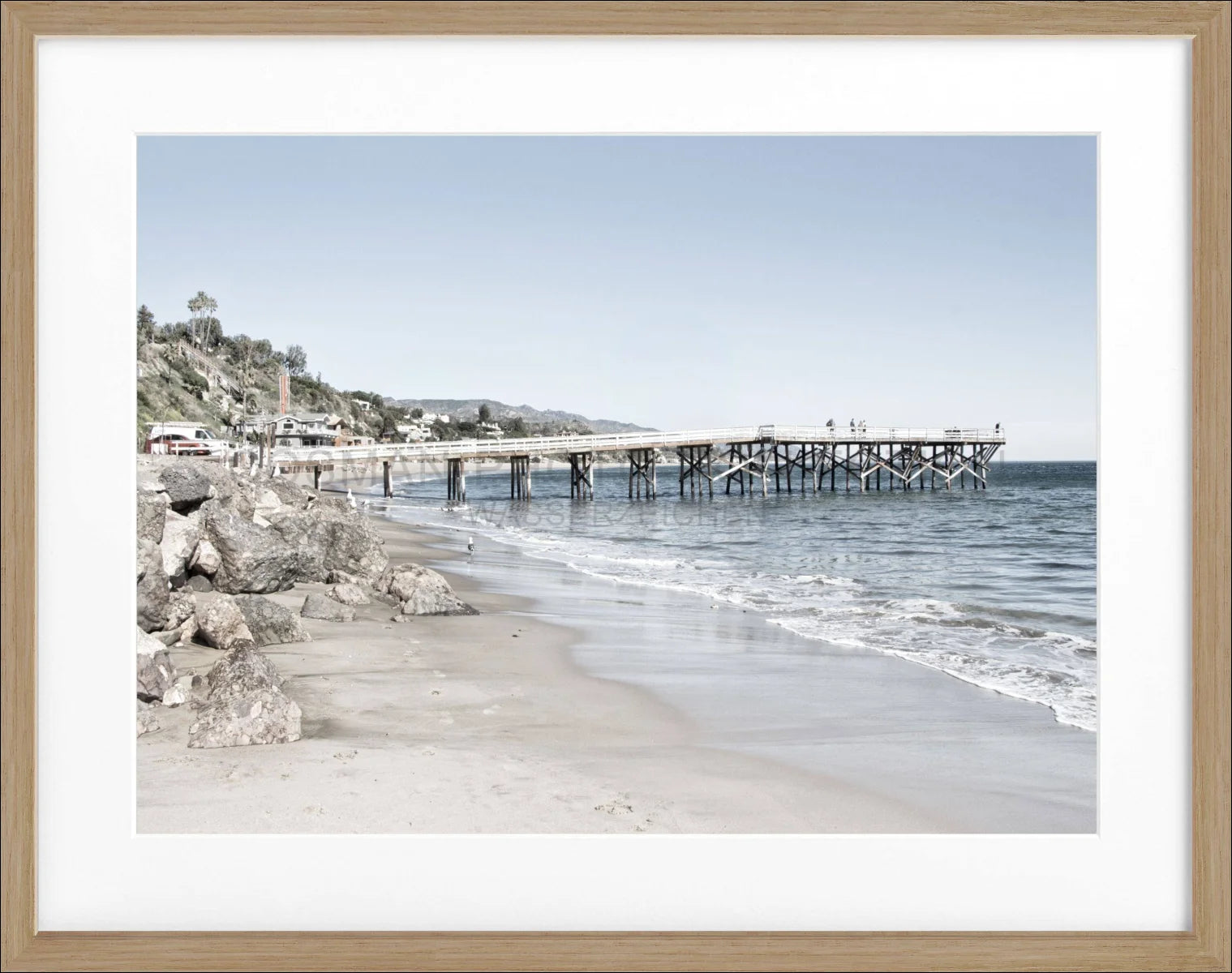 Poster mit Rahmen Kalifornien Malibu ’Pier’ K71 - Wandbilder