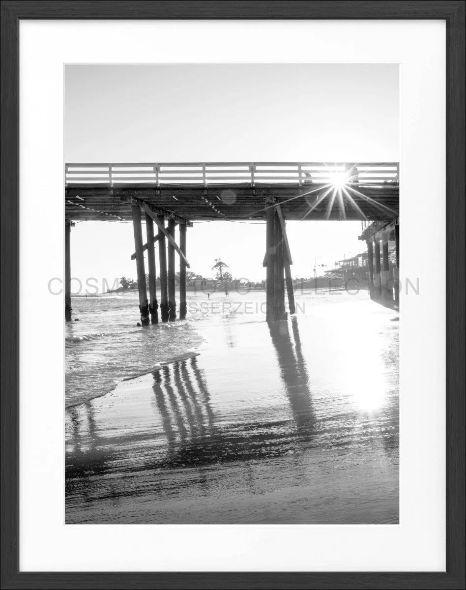 Poster mit Rahmen Kalifornien Malibu ’Pier’ K92 - Wandbilder
