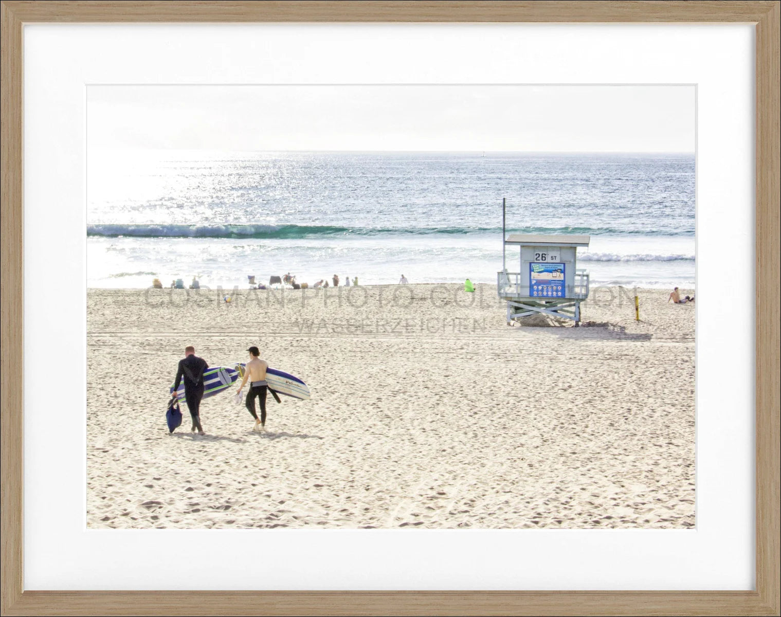 Poster mit Rahmen Kalifornien Manhattan Beach K184