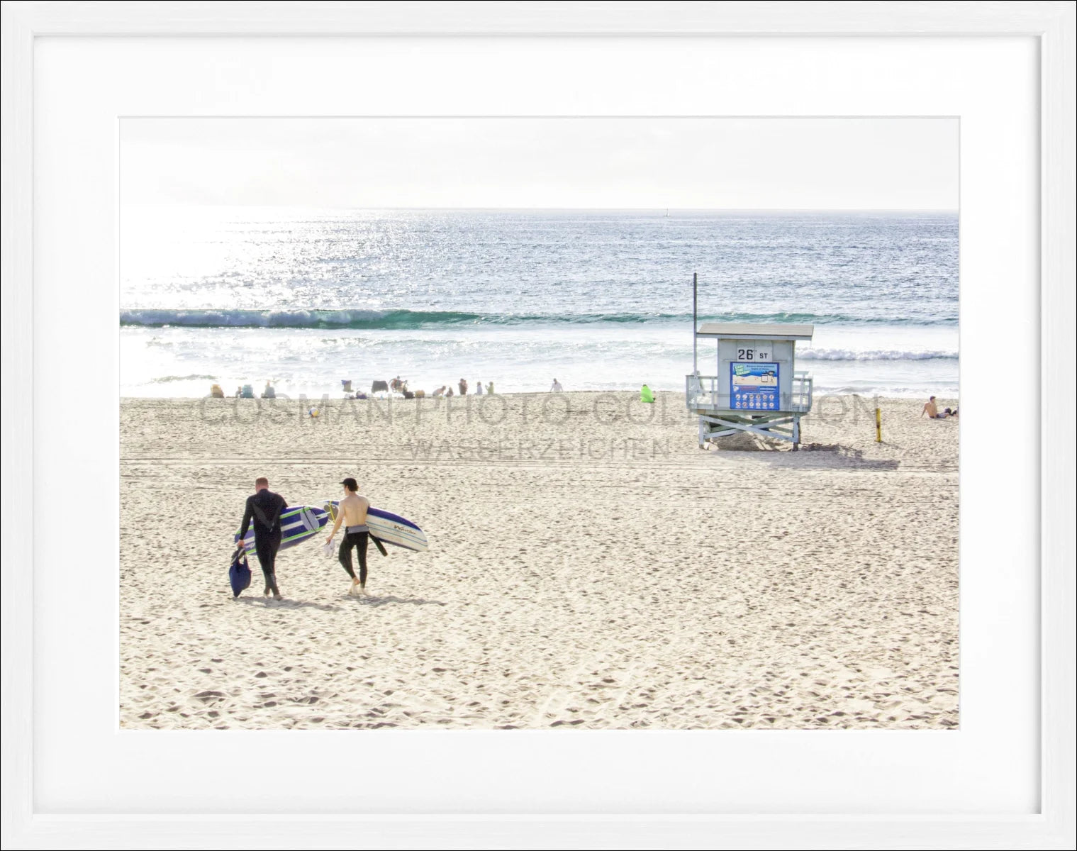 Poster mit Rahmen Kalifornien Manhattan Beach K184