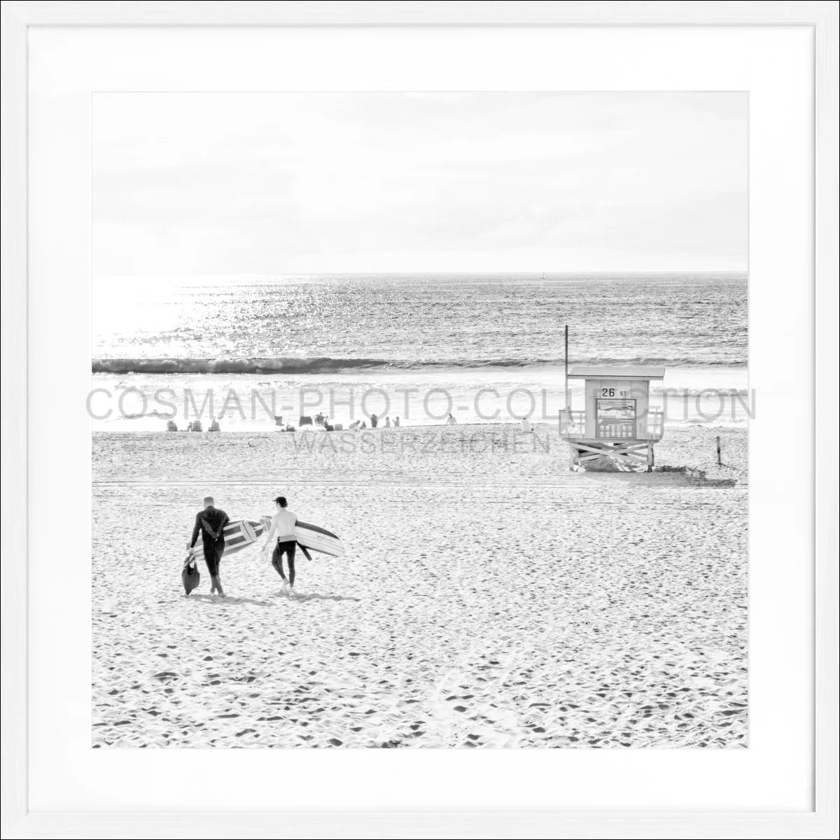 Poster mit Rahmen Kalifornien Manhattan Beach K184Q