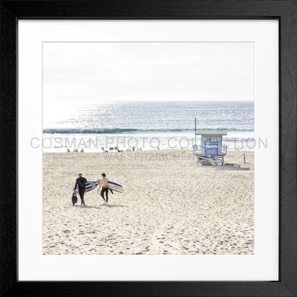 Poster mit Rahmen Kalifornien Manhattan Beach K184Q