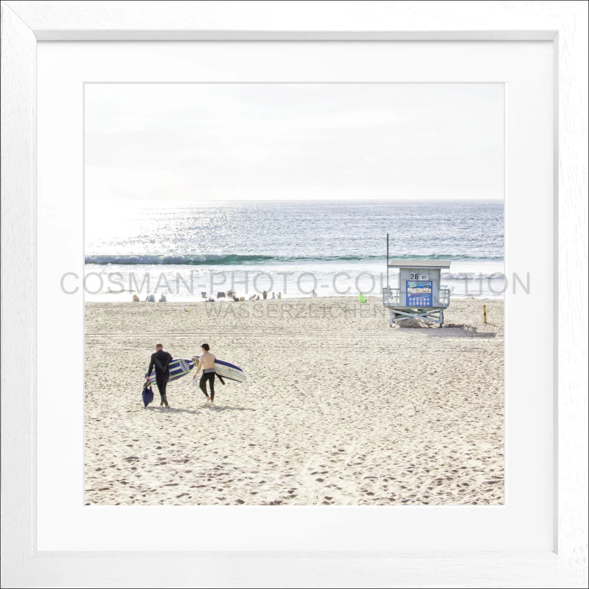 Poster mit Rahmen Kalifornien Manhattan Beach K184Q