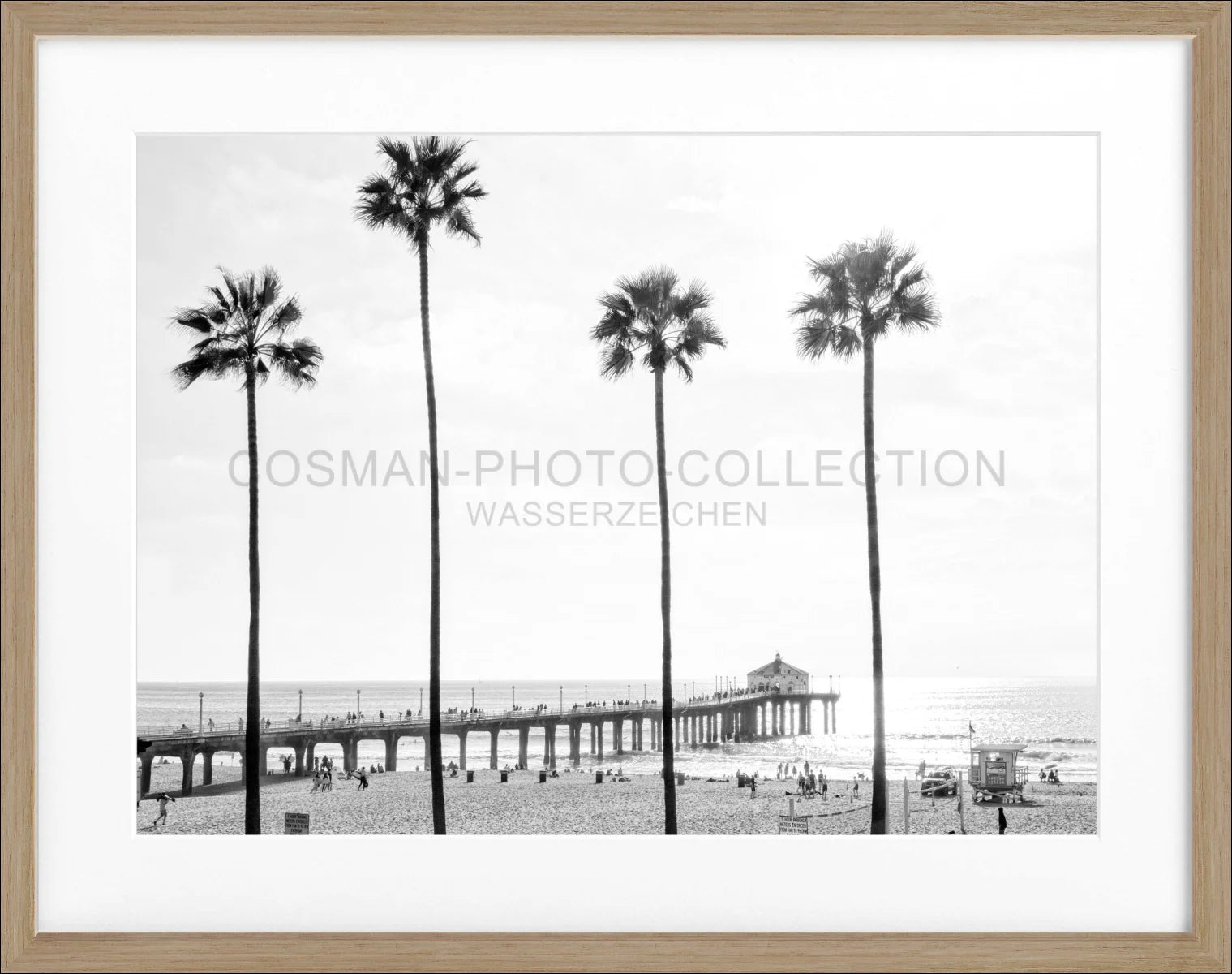 Poster mit Rahmen Kalifornien Manhattan Beach K185