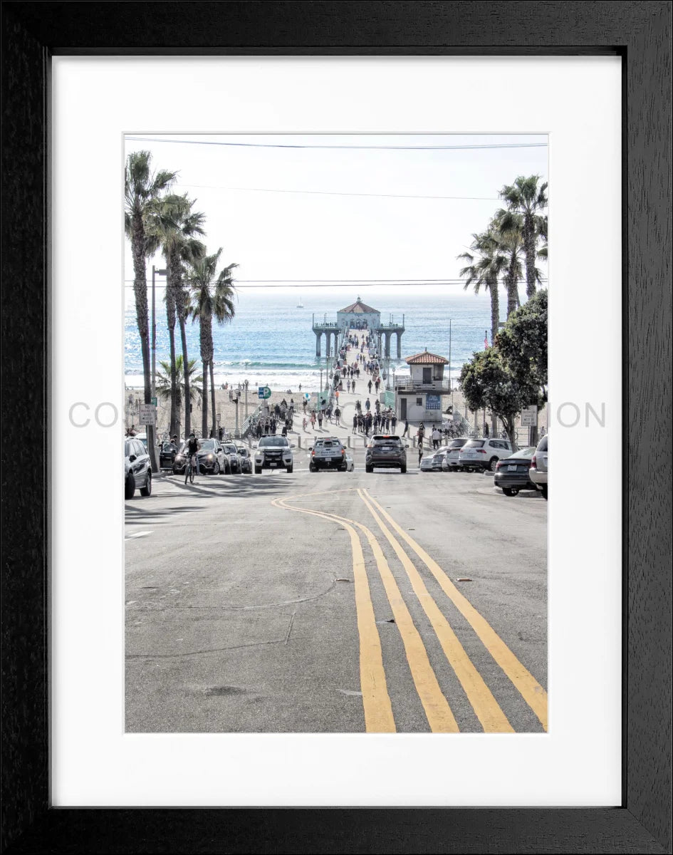 Poster mit Rahmen Kalifornien Manhattan Beach K194
