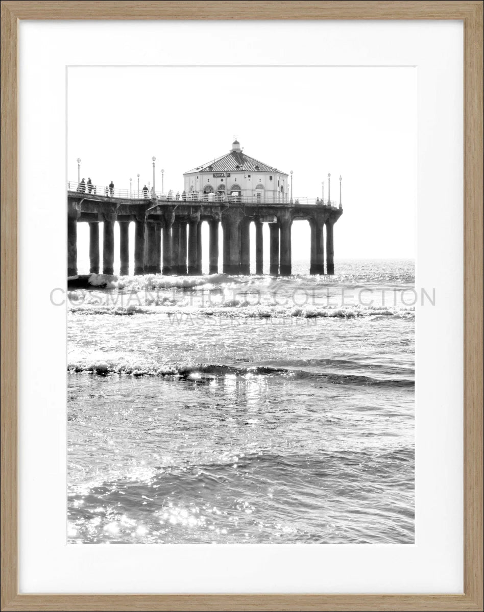 Poster mit Rahmen Kalifornien Manhattan Beach ’Pier’ K189